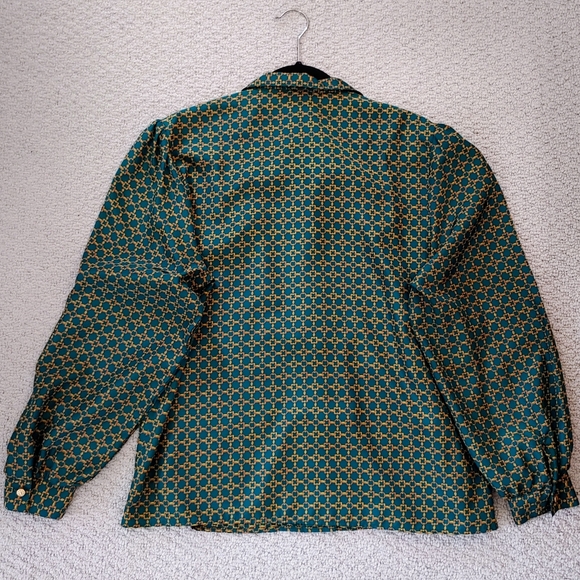 GIANNA | Drapey Chainlink Vintage Blouse - Picture 7 of 7